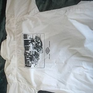 🏍️ Harley Davidson Mens Vintage Photo Logo Camp Shirt Sz 16/UniSex